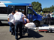  بالصور: إصابة شخصين بحادث طرق بين مركبتين في مدينة يافا 